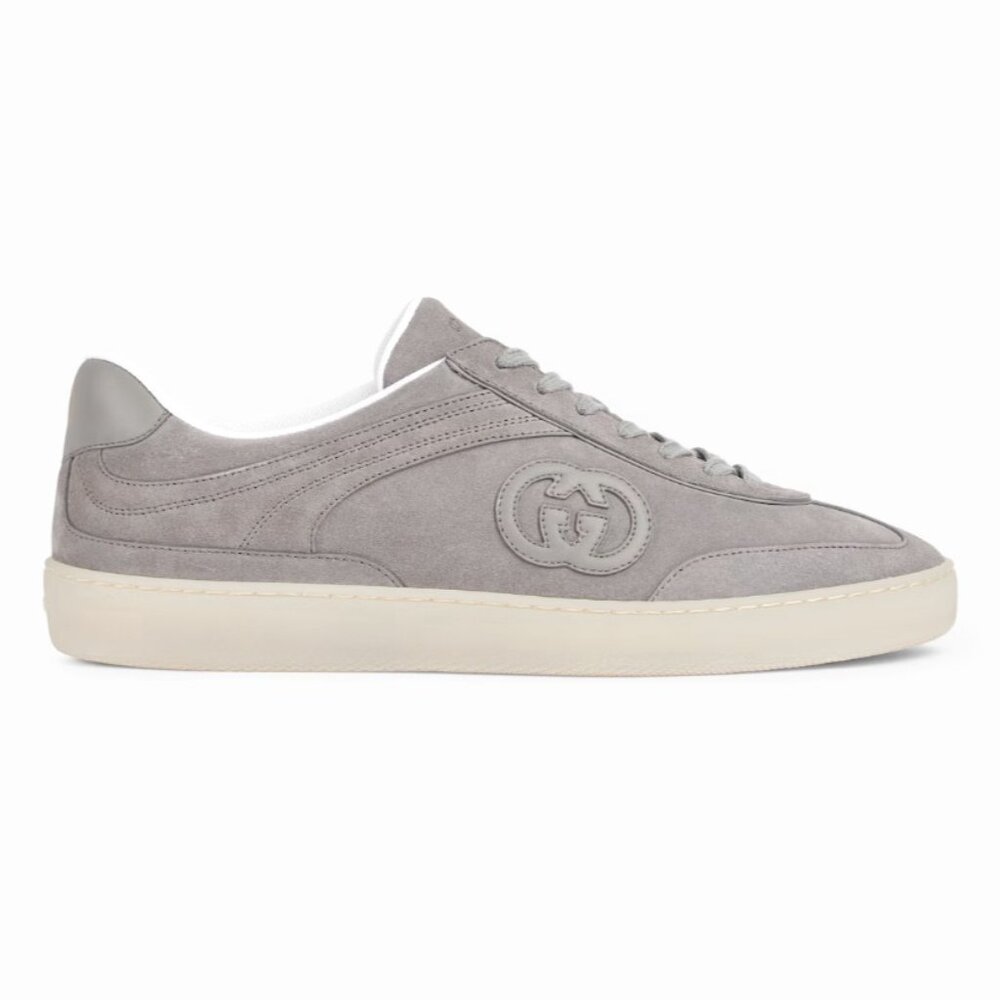 GUCCI Men's G75 sneaker grey suede